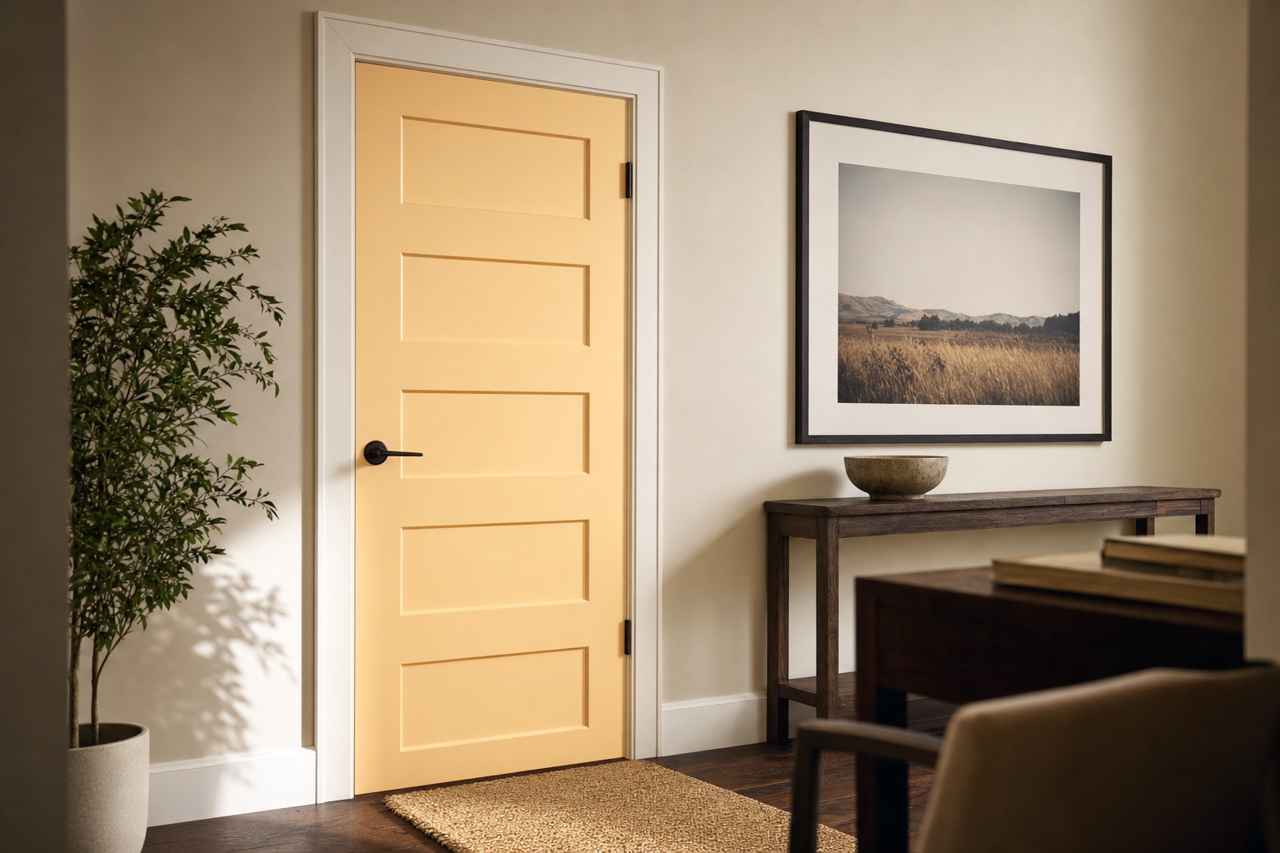 Fine by Benjamin Moore on interior-doors