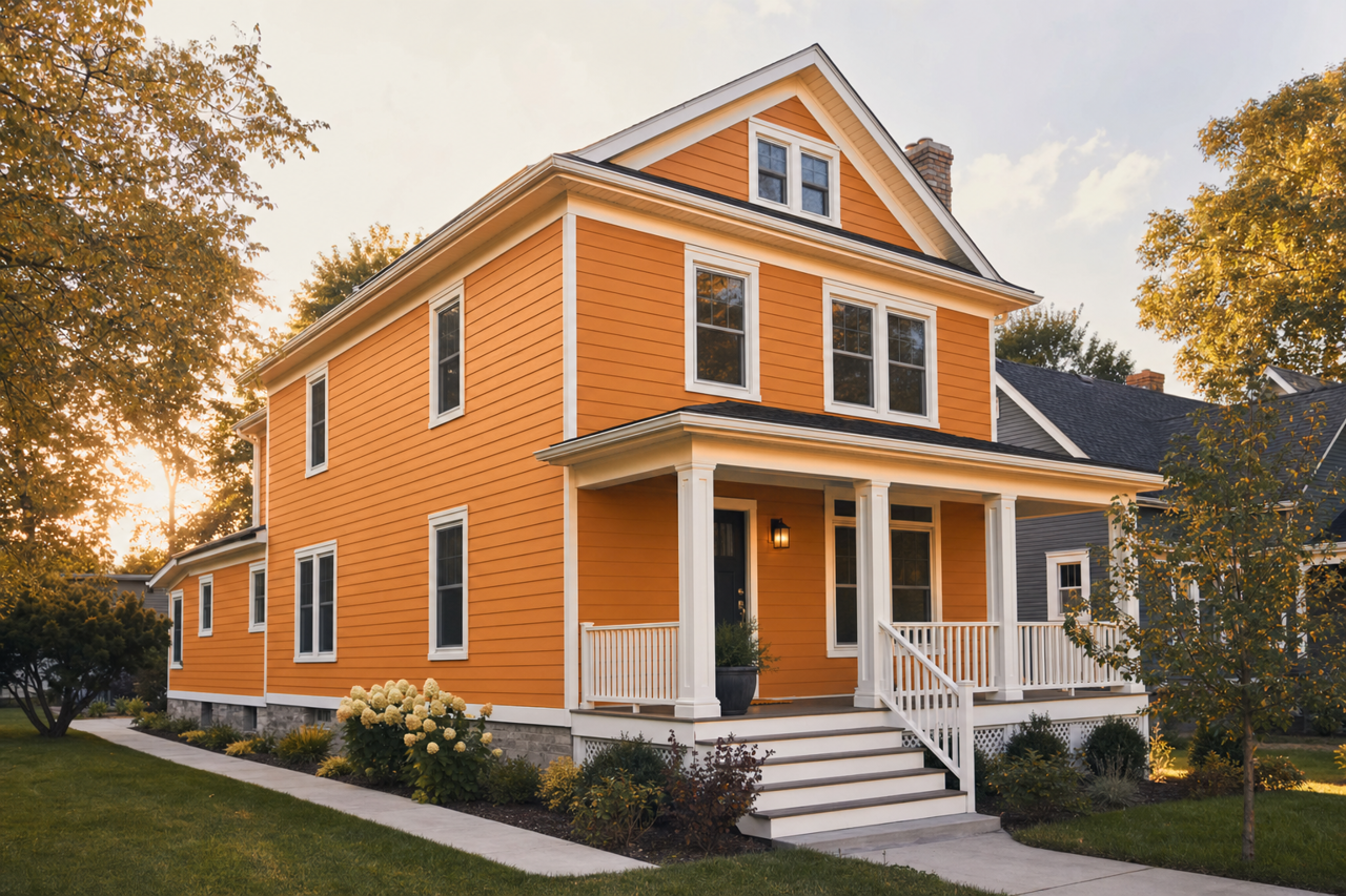 Golden by Benjamin Moore on exterior