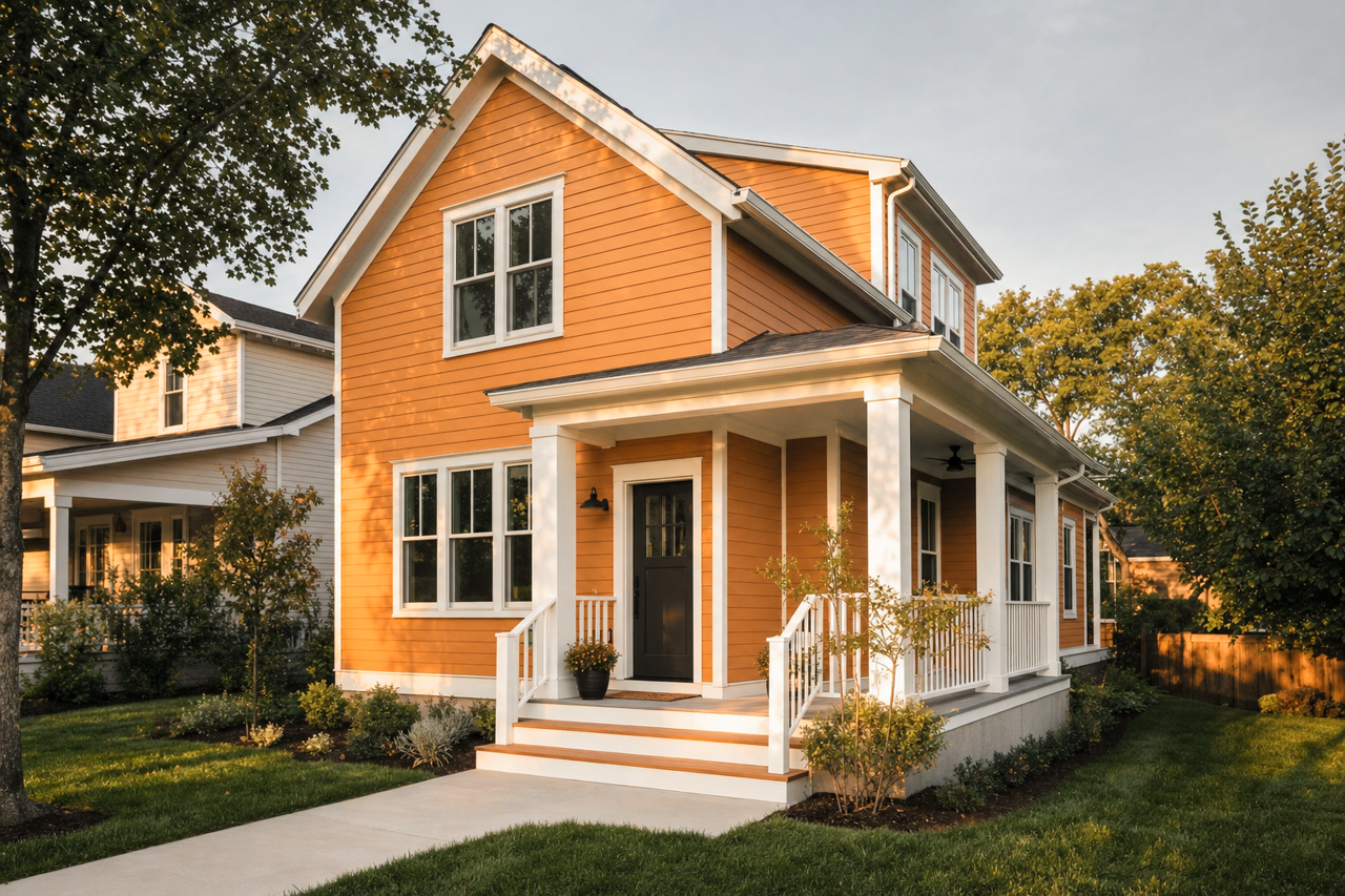 Golden by Benjamin Moore on exterior