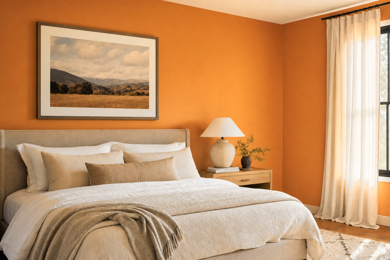 Butterscotch by Benjamin Moore on interiors