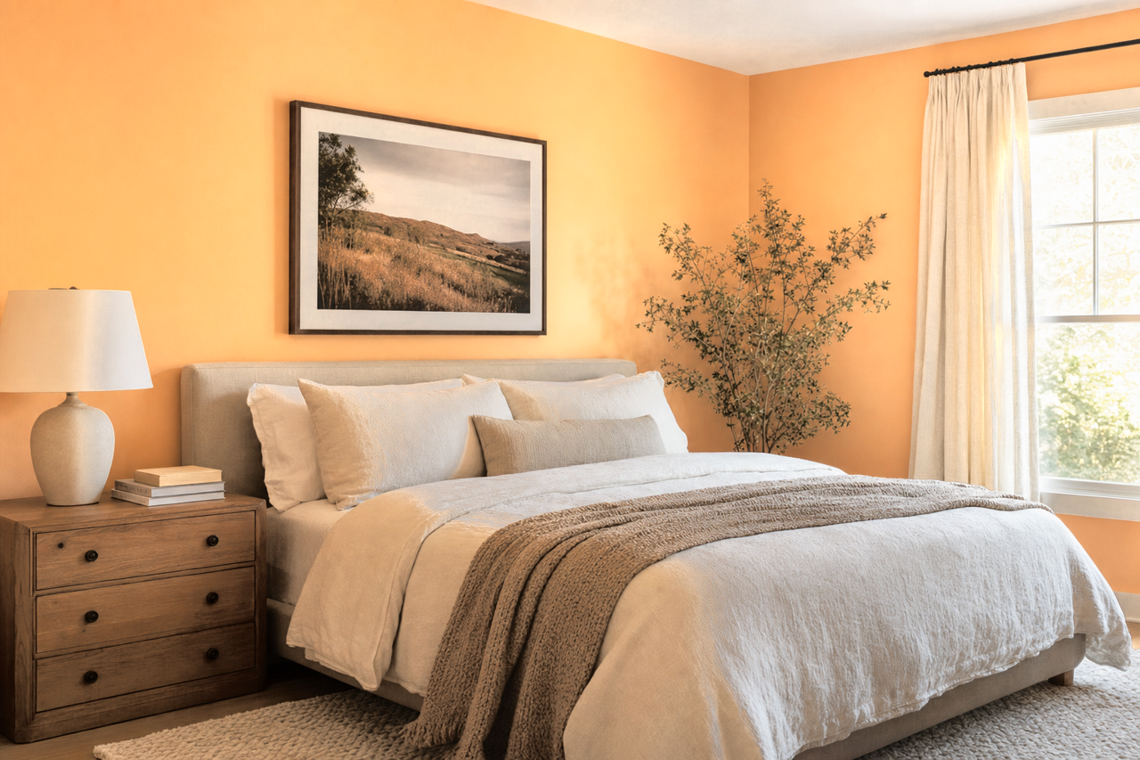 Beeswax by Benjamin Moore on interiors