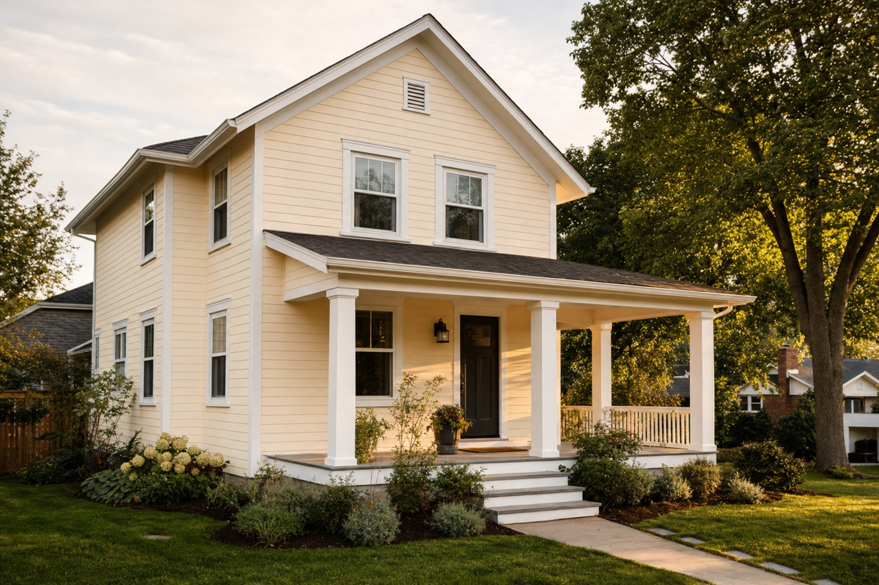 Ivory by Benjamin Moore on exterior