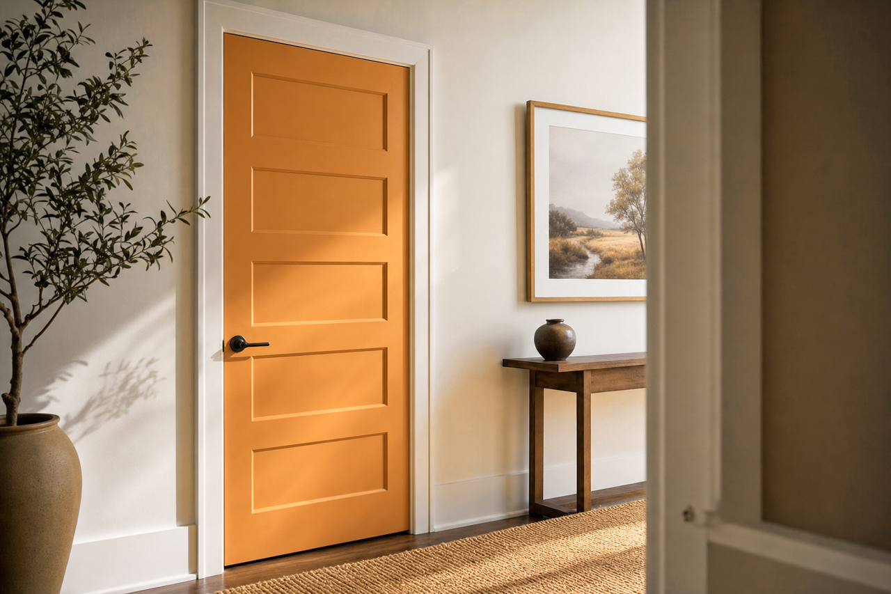Venetian by Benjamin Moore on interior-doors
