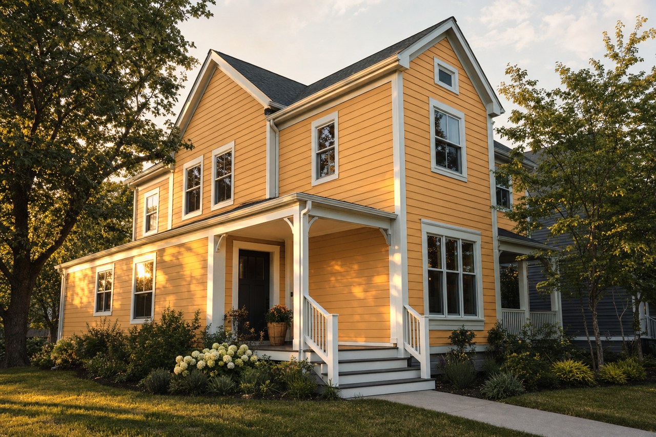 Delightful by Benjamin Moore on exterior