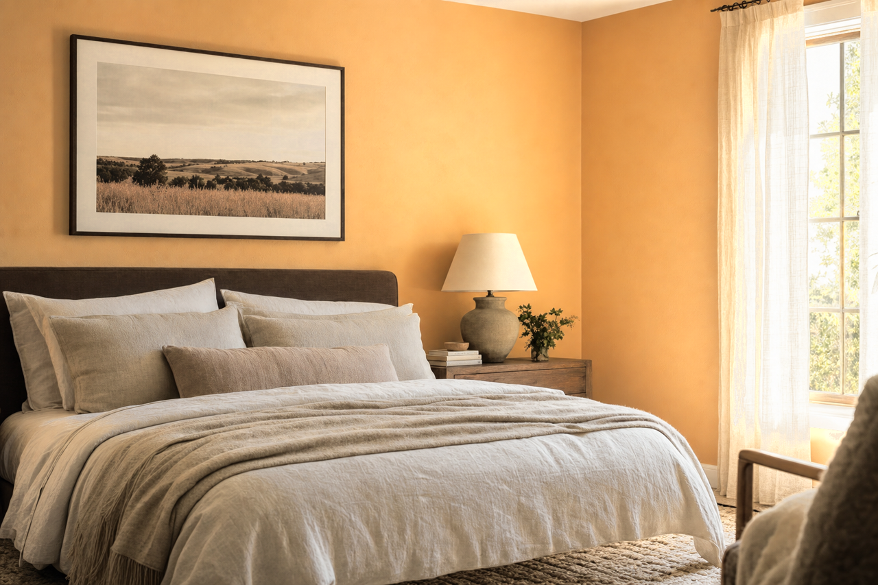 Golden by Benjamin Moore on interiors