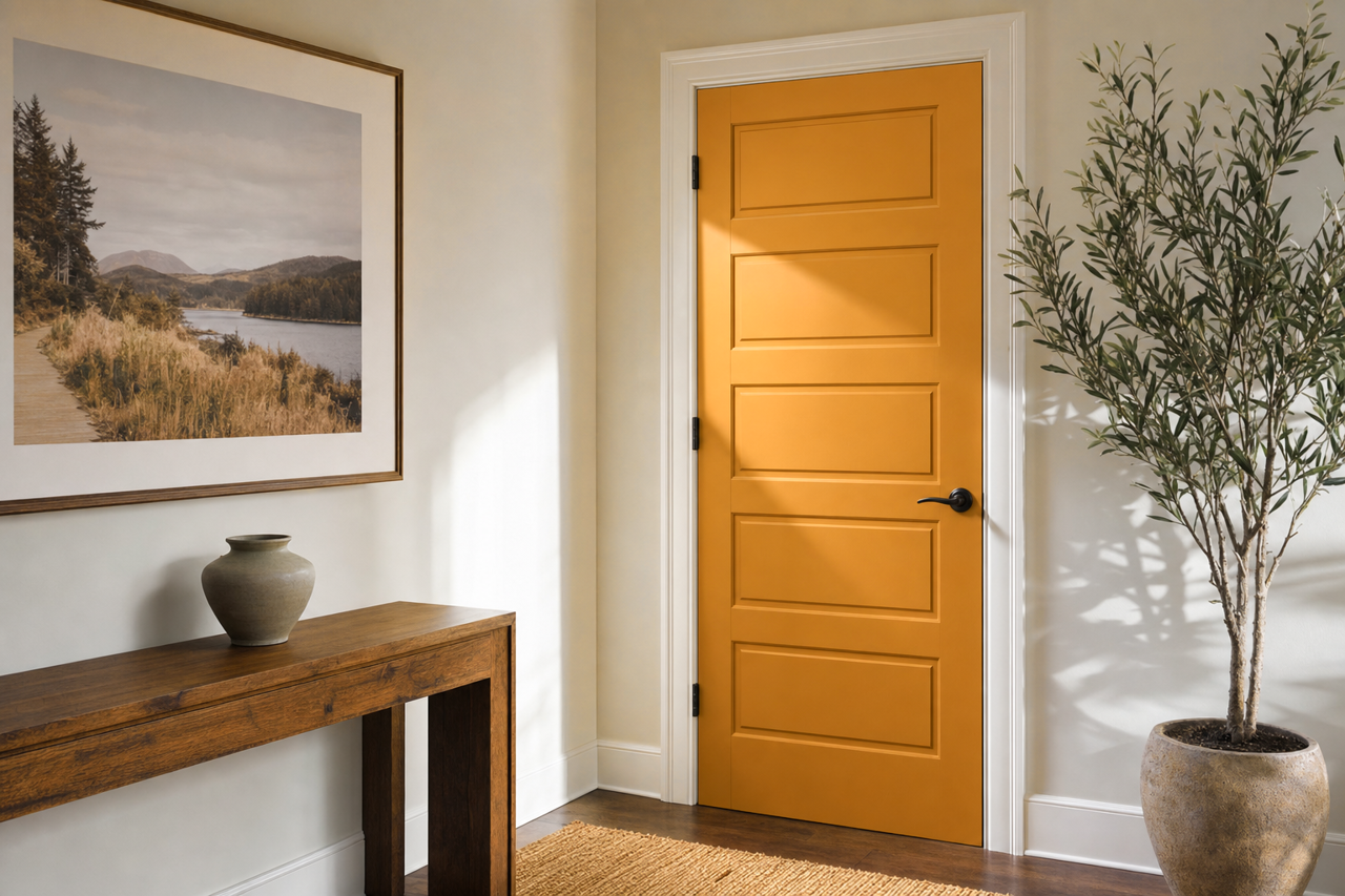 Dash by Benjamin Moore on interior-doors
