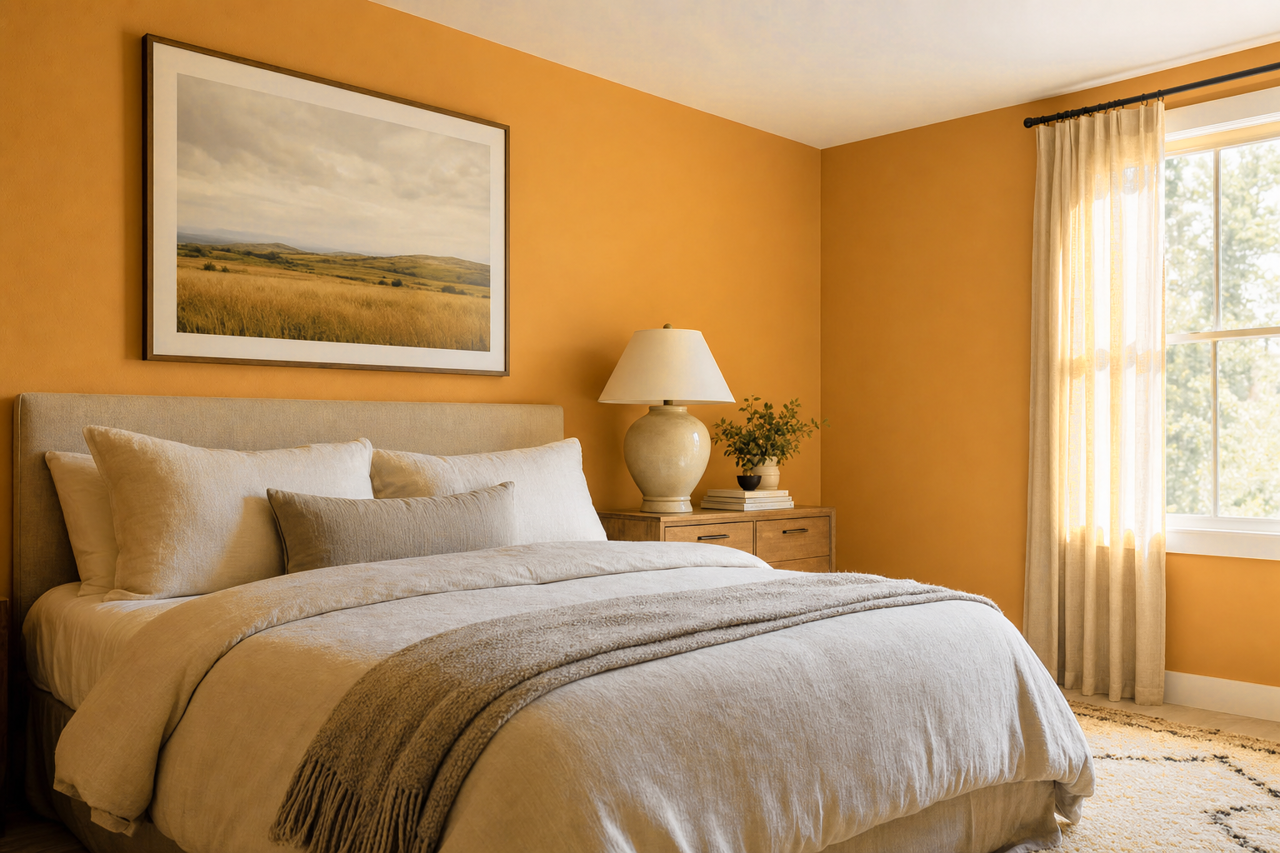 Peanut by Benjamin Moore on interiors
