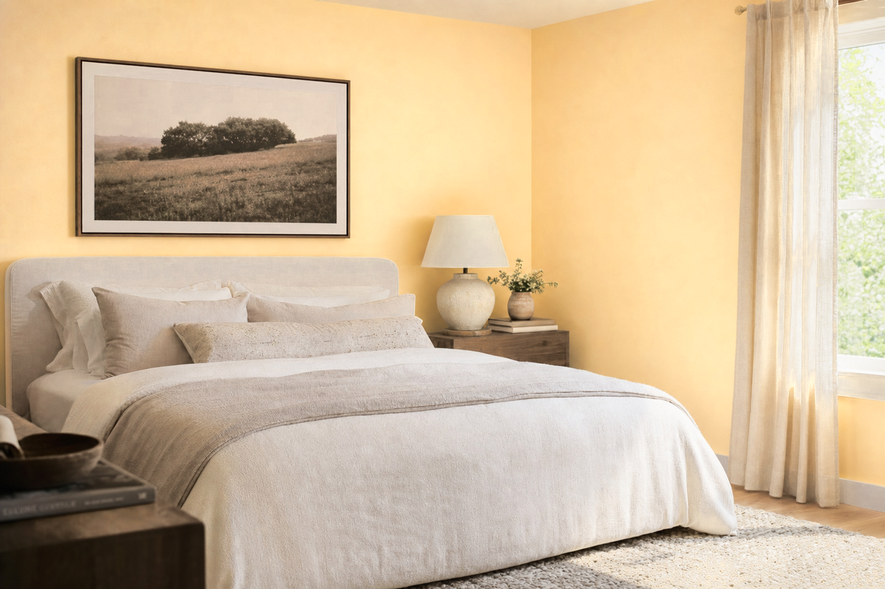 Wheatfield by Benjamin Moore on interiors