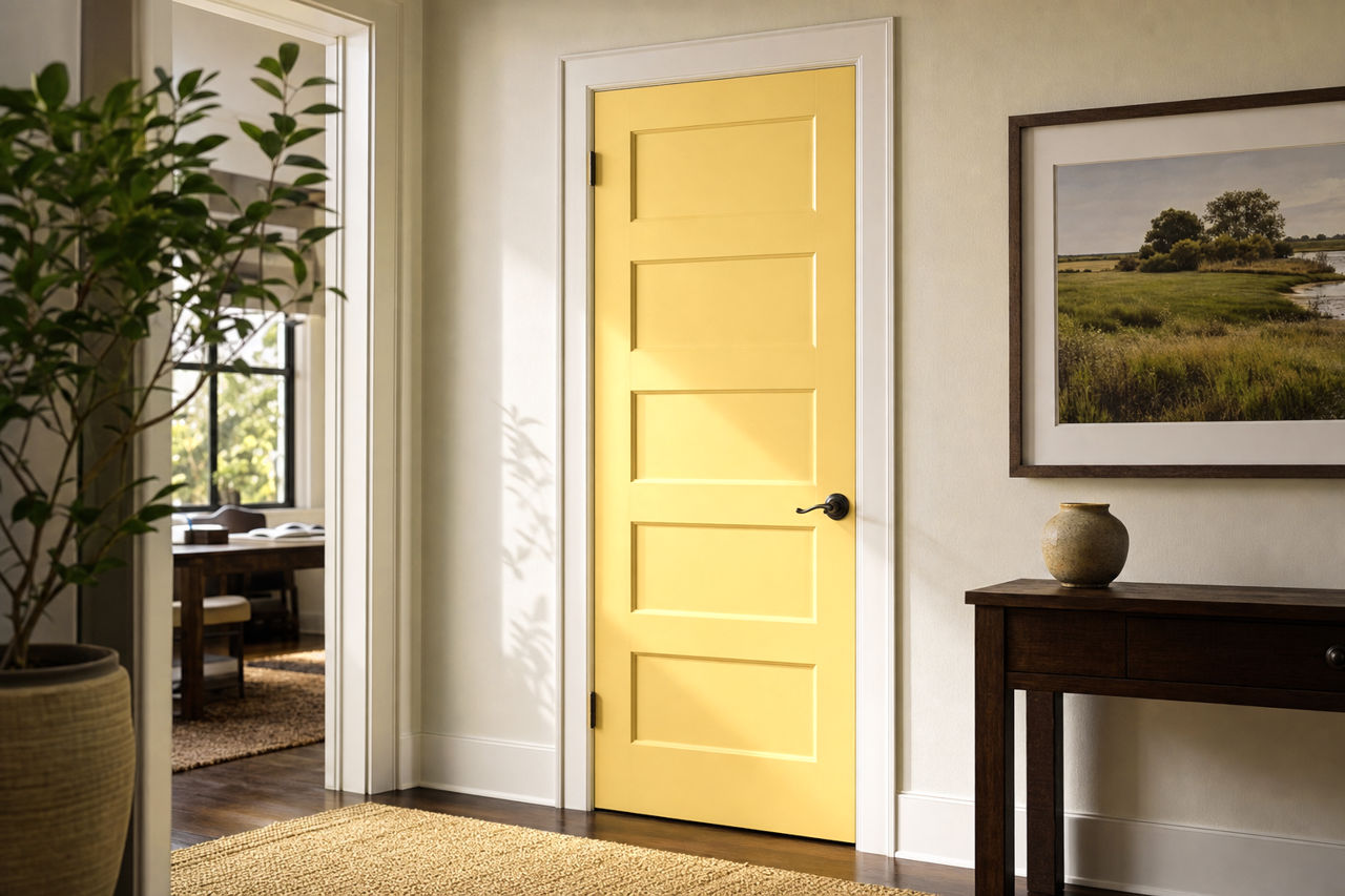 California Hills by Benjamin Moore on interior-doors