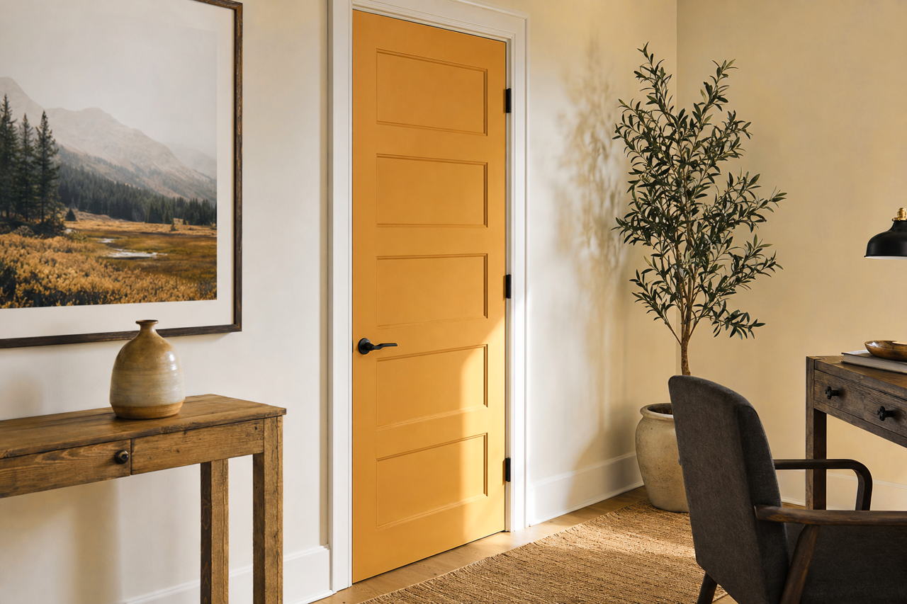 Maple by Benjamin Moore on interior-doors