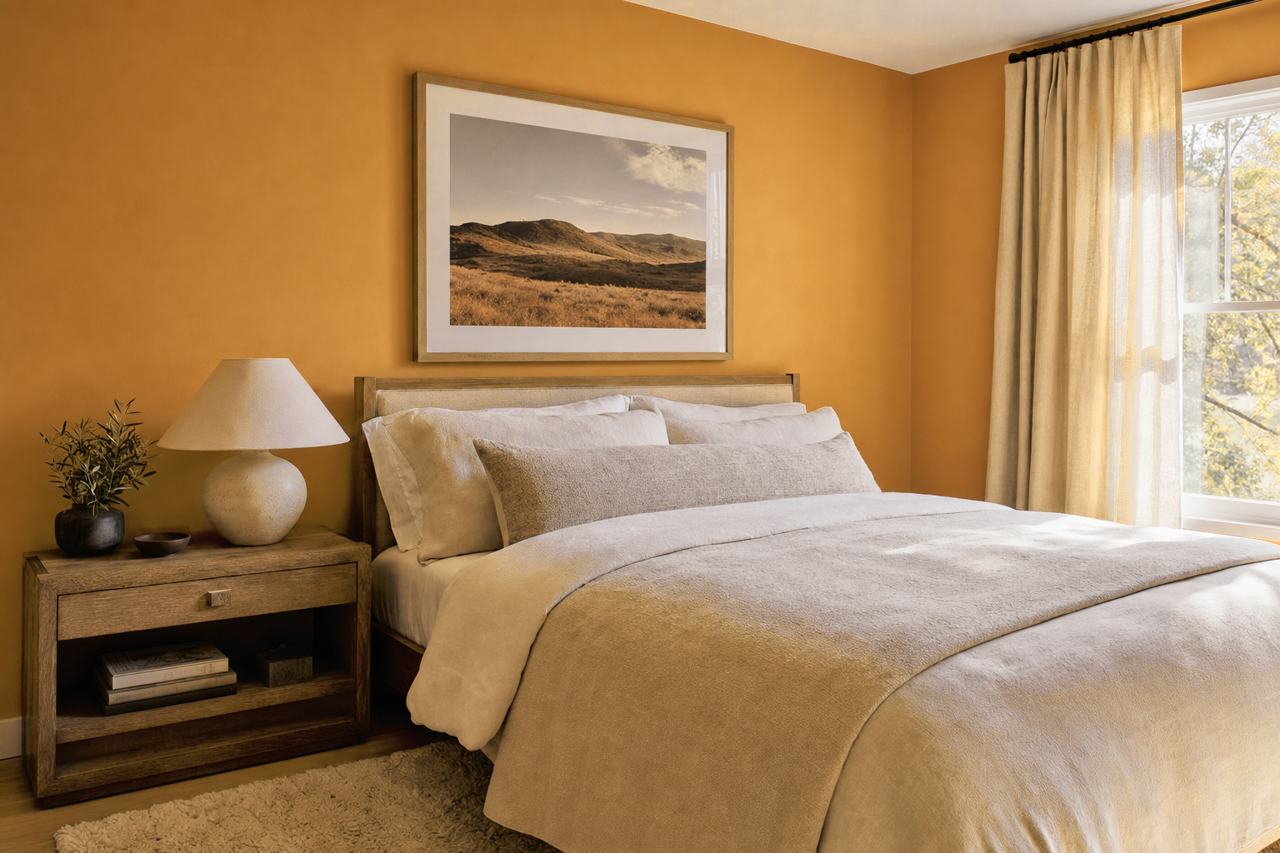 Maple by Benjamin Moore on interiors
