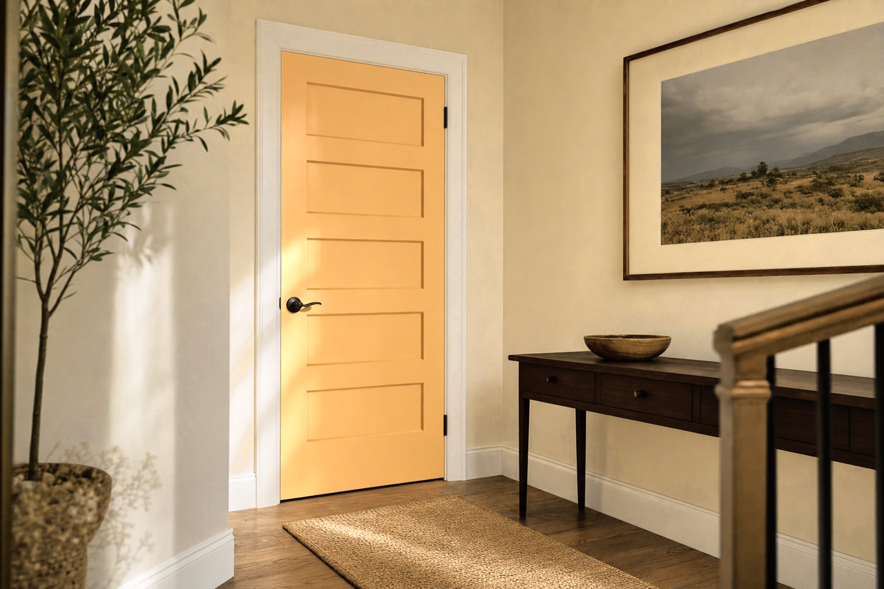Roasted by Benjamin Moore on interior-doors