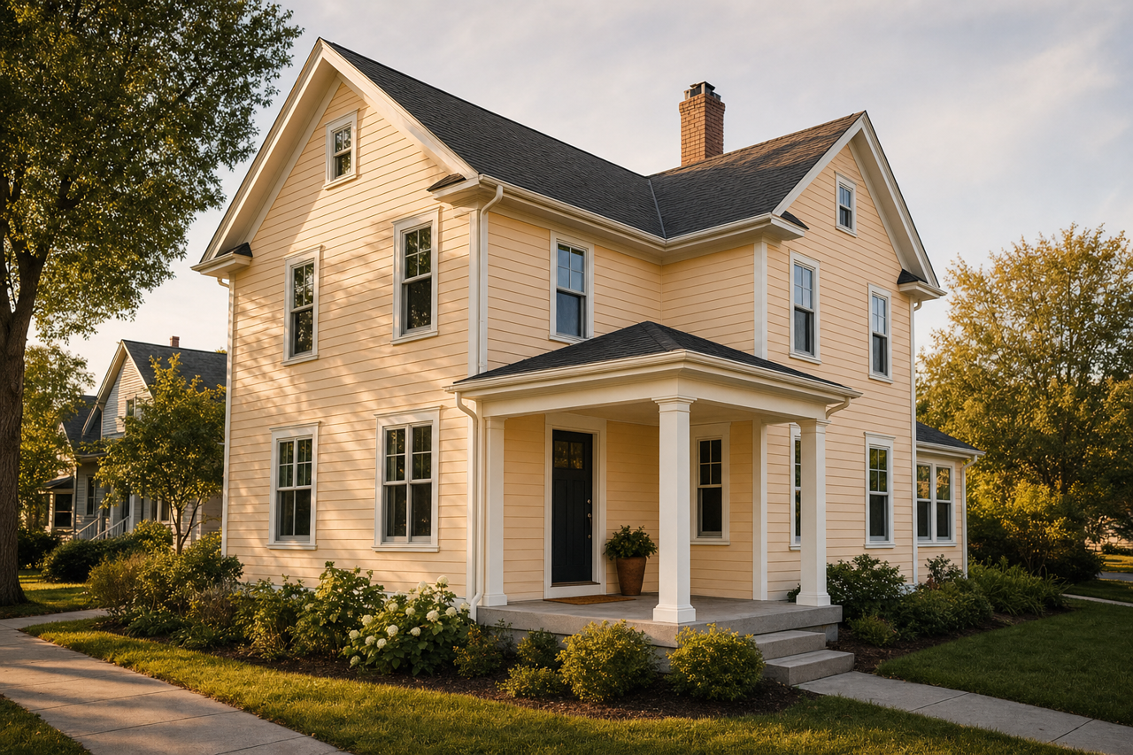 Sugar by Benjamin Moore on exterior