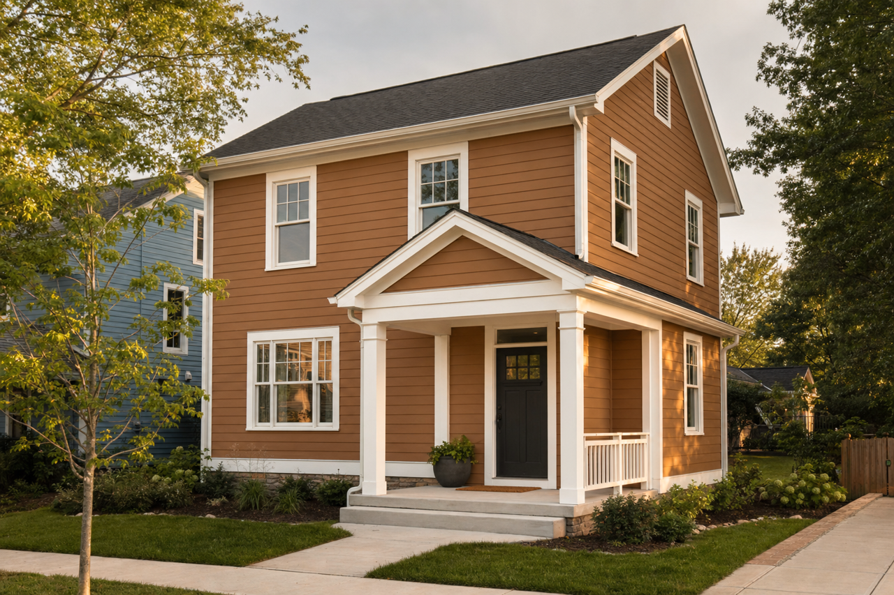 Coppertone by Benjamin Moore on exterior