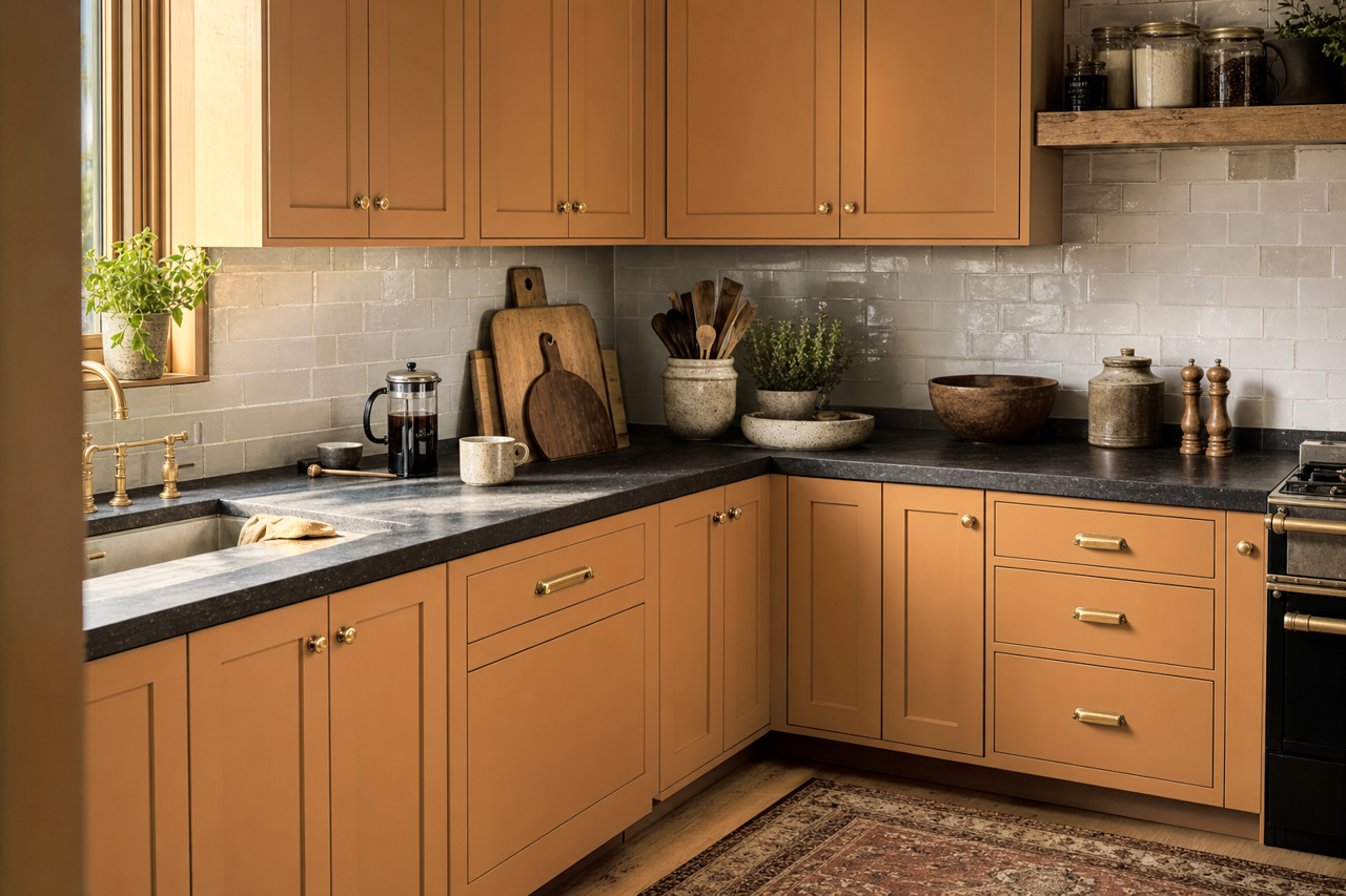 Dark by Benjamin Moore on cabinets