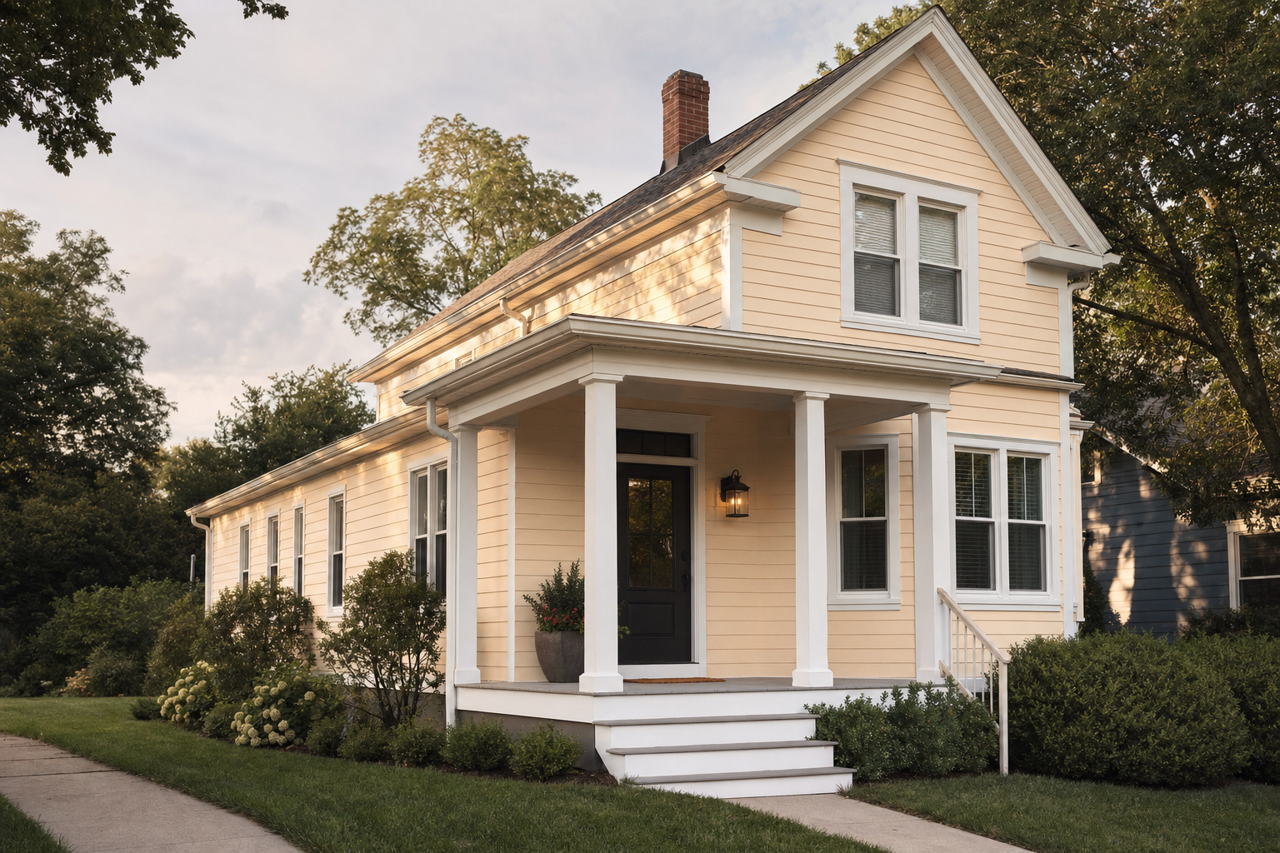 Hazelnut by Benjamin Moore on exterior