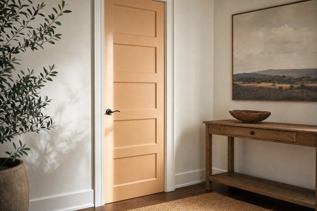 Woodland by Benjamin Moore on interior-doors