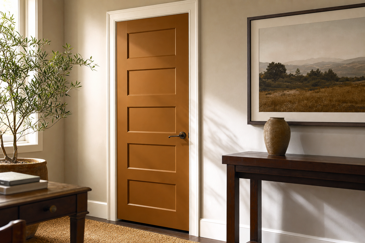 Autumn by Benjamin Moore on interior-doors
