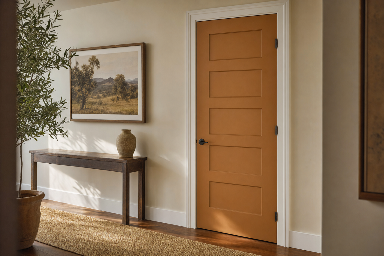 Desert by Benjamin Moore on interior-doors