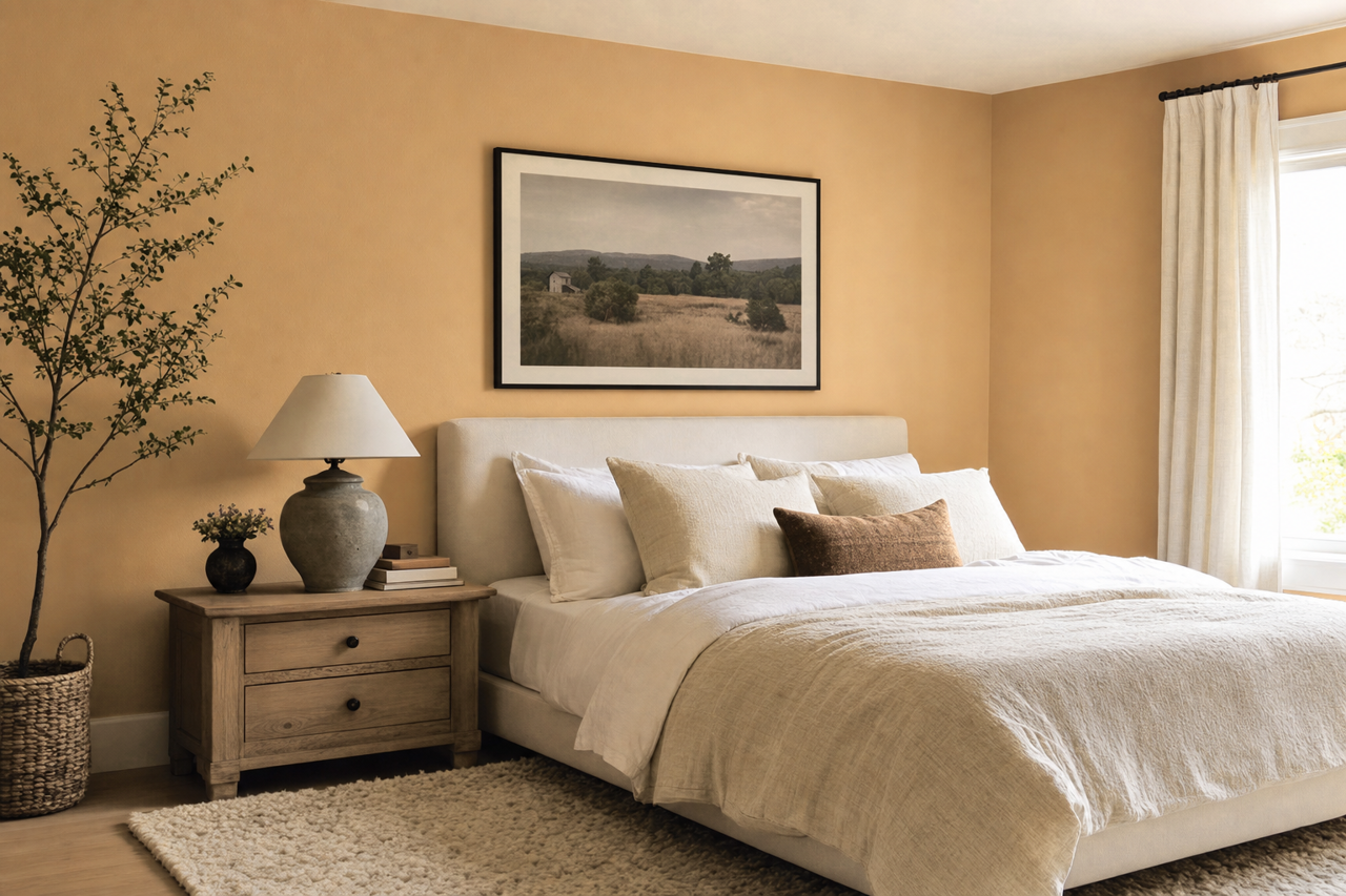 Peanut by Benjamin Moore on interiors