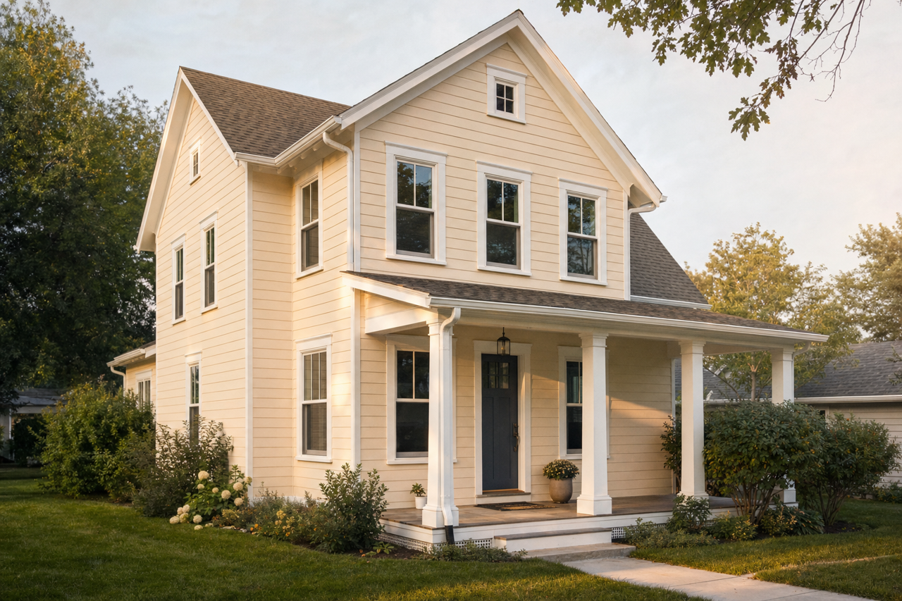 Mystic by Benjamin Moore on exterior