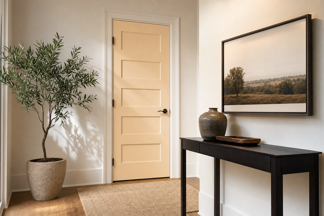 Mystic by Benjamin Moore on interior-doors