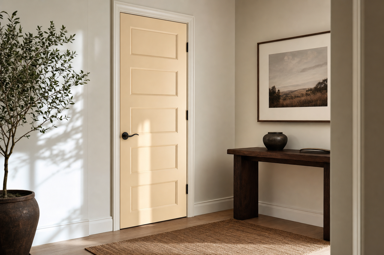 October by Benjamin Moore on interior-doors