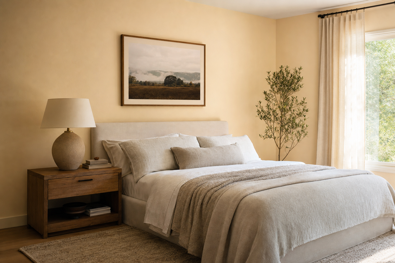 October by Benjamin Moore on interiors