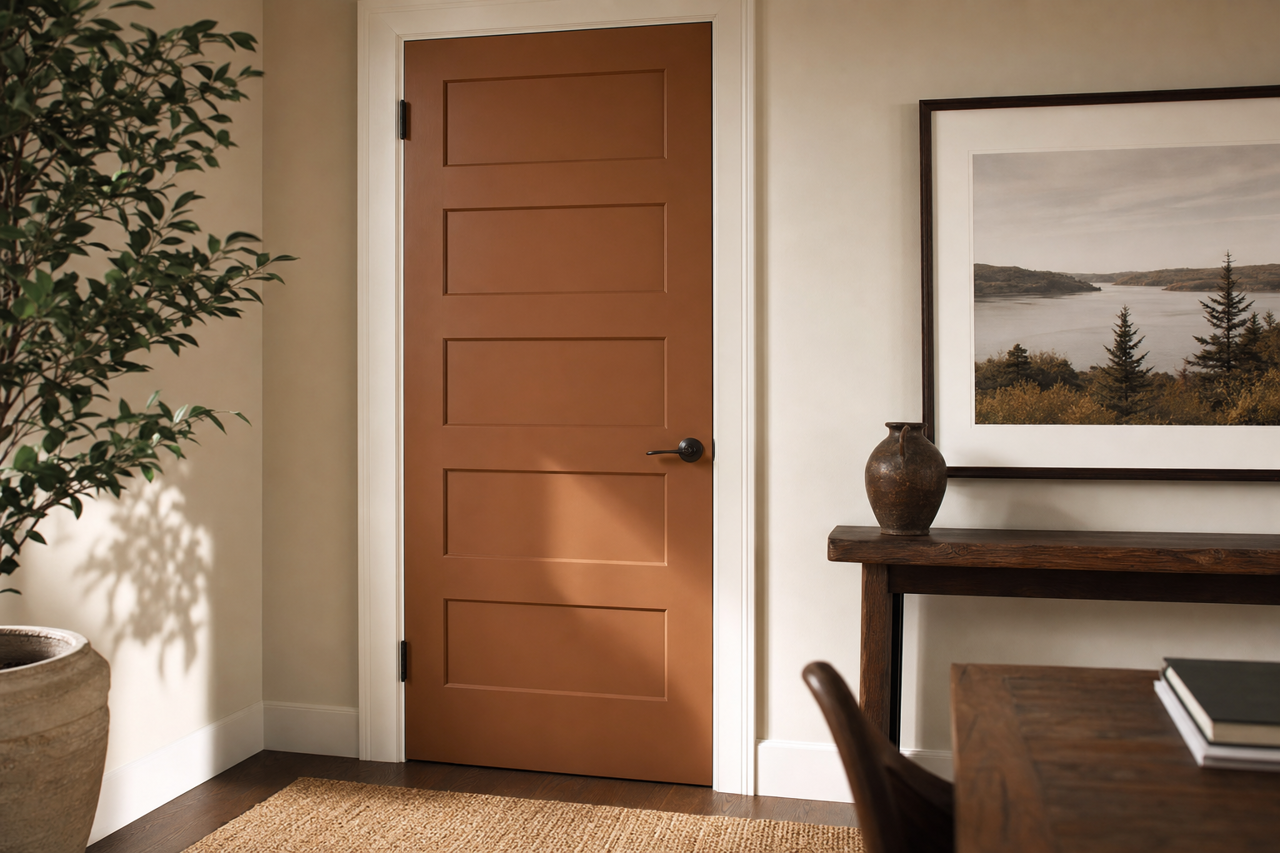 Log by Benjamin Moore on interior-doors