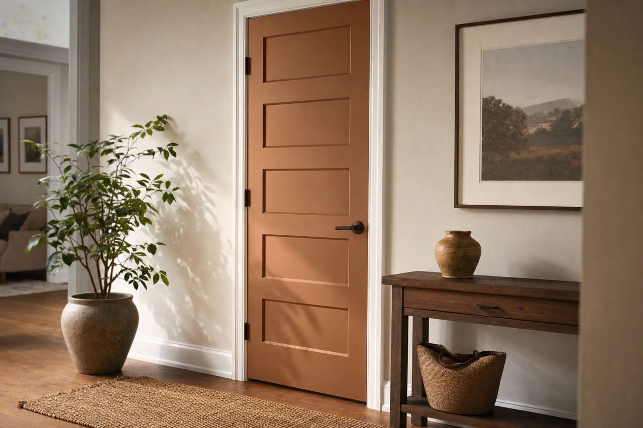 Pony by Benjamin Moore on interior-doors