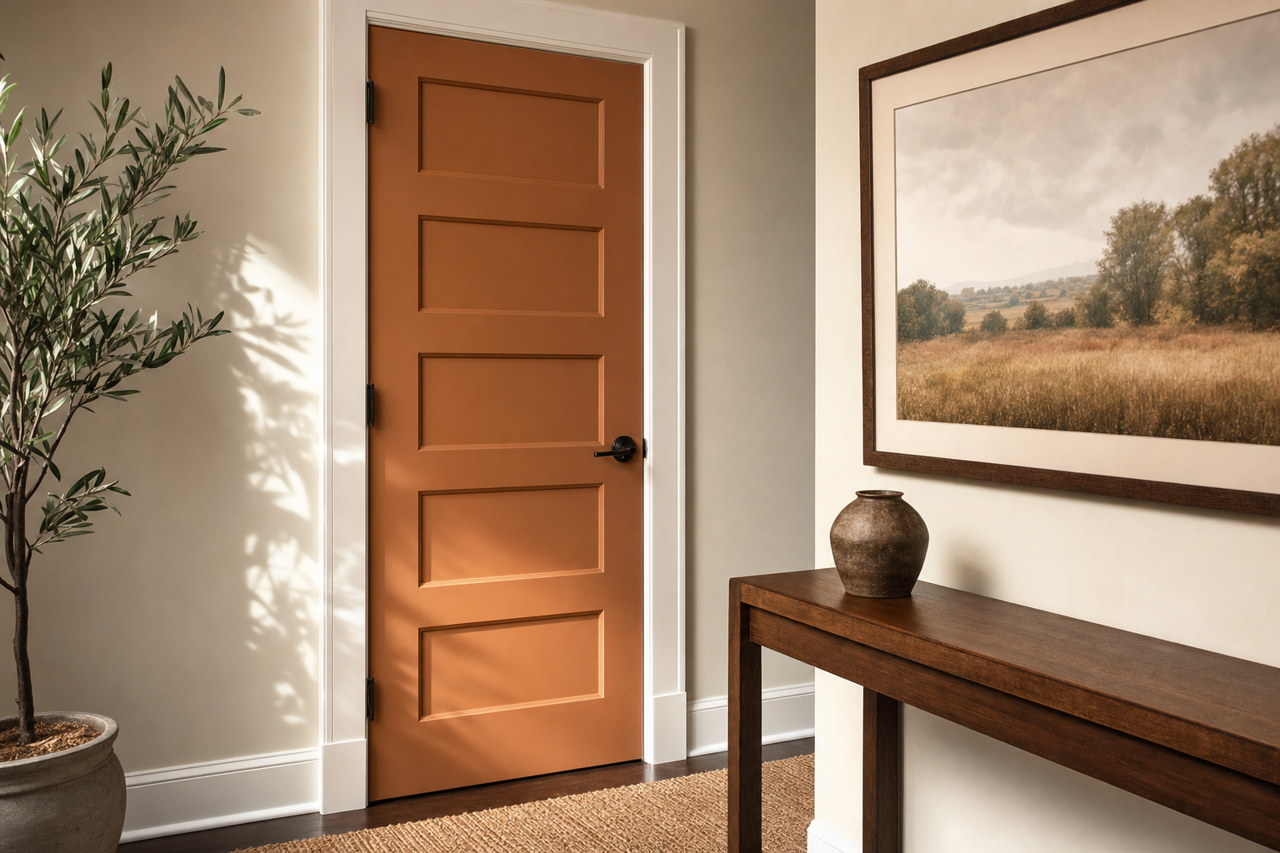 Penny by Benjamin Moore on interior-doors