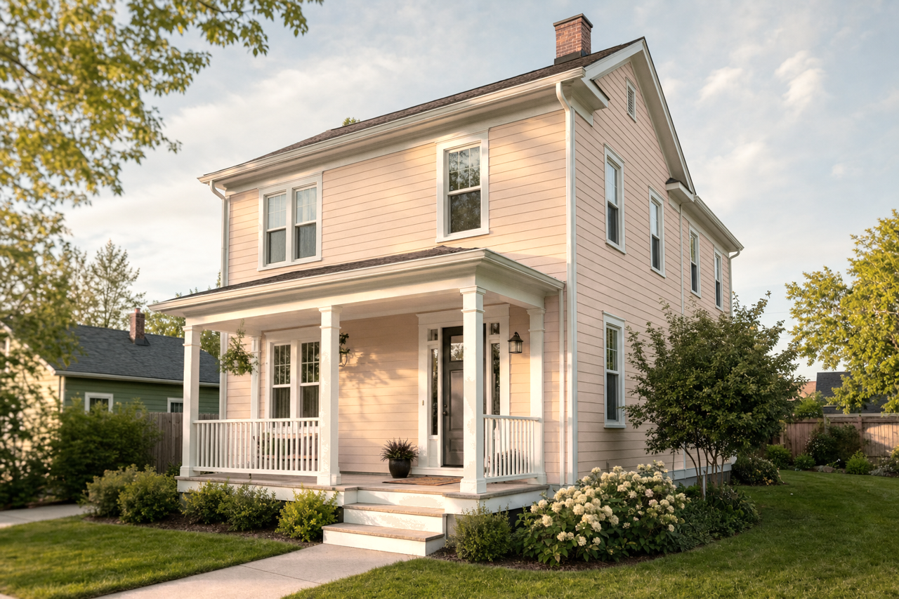 Burlap by Benjamin Moore on exterior