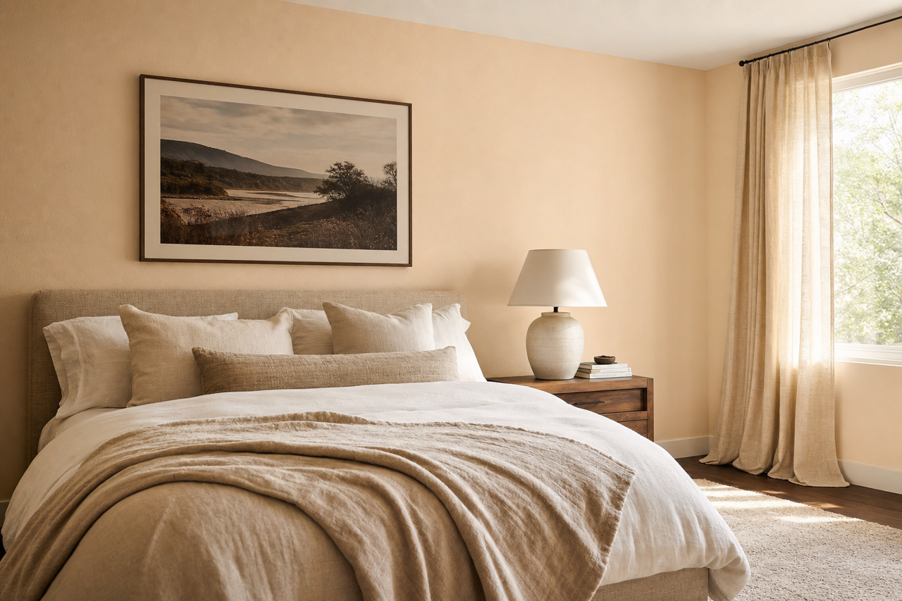 Latte by Benjamin Moore on interiors