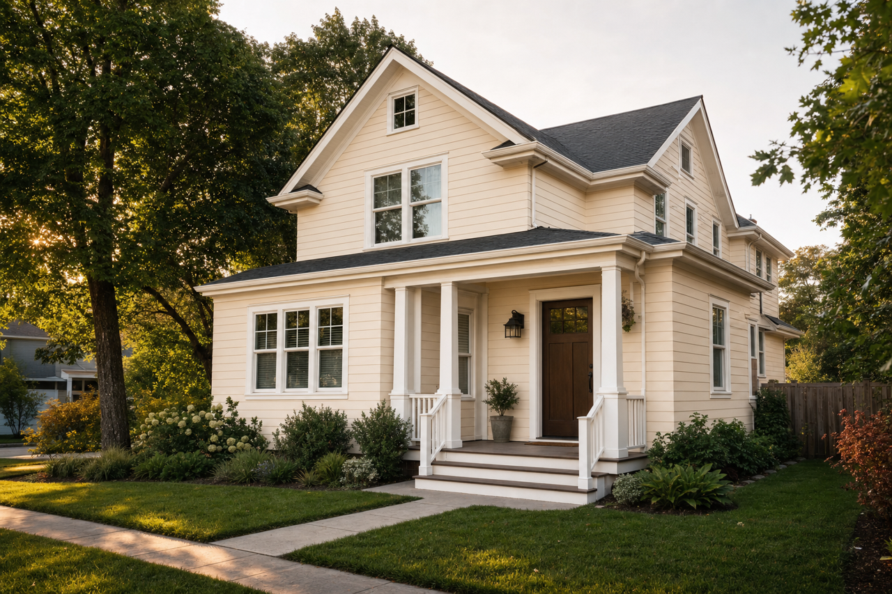 Winter by Benjamin Moore on exterior