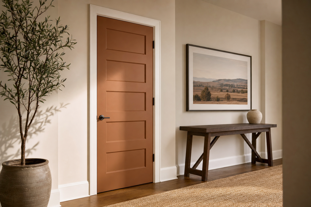 Rich by Benjamin Moore on interior-doors