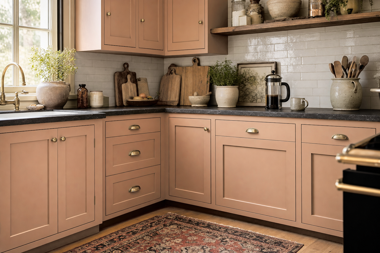 Serengeti by Benjamin Moore on cabinets