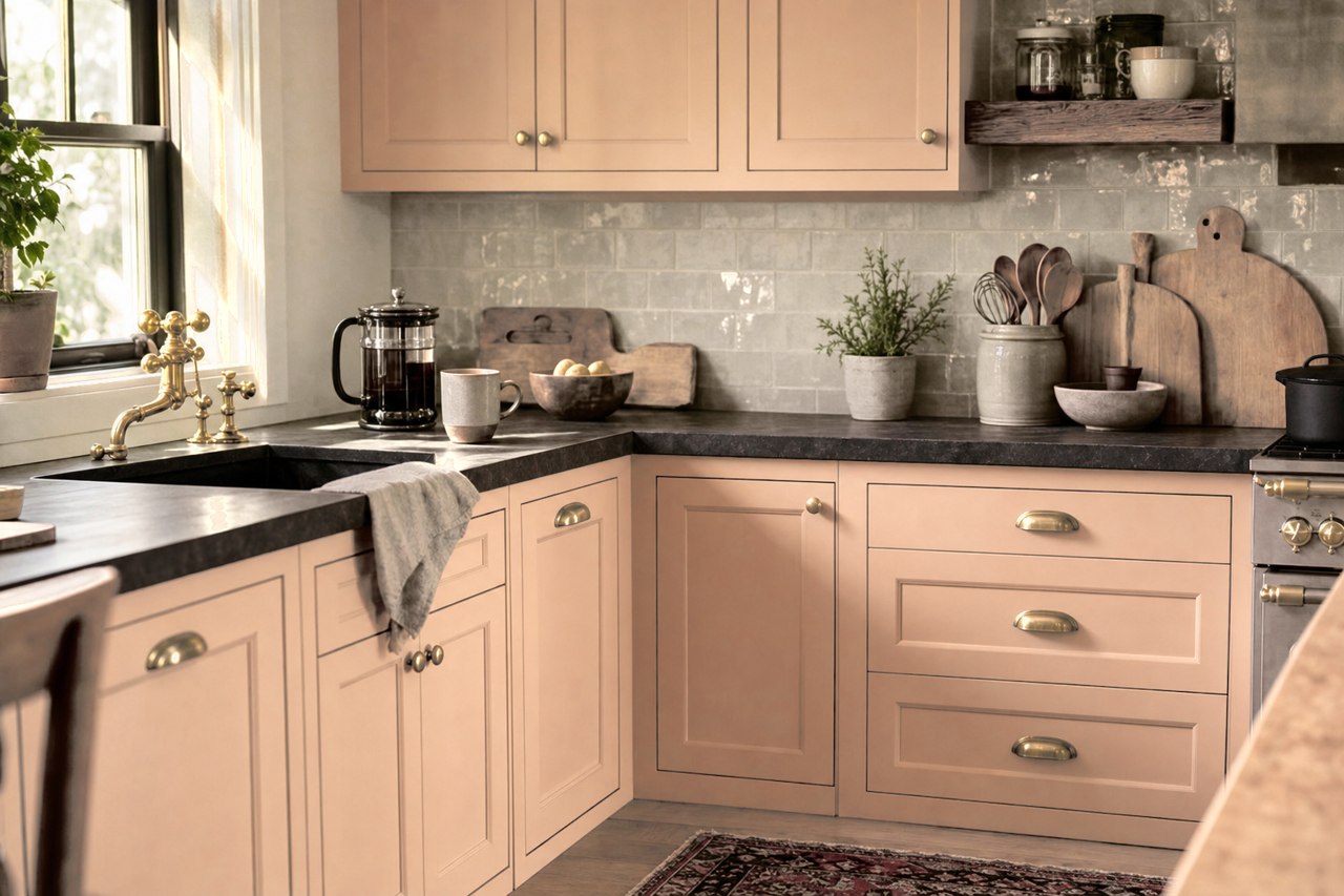 Saint by Benjamin Moore on cabinets