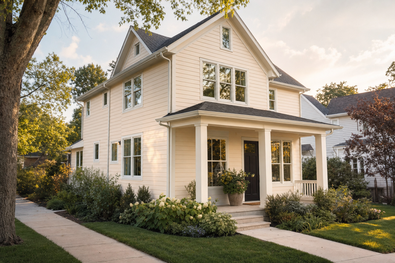 Candle by Benjamin Moore on exterior