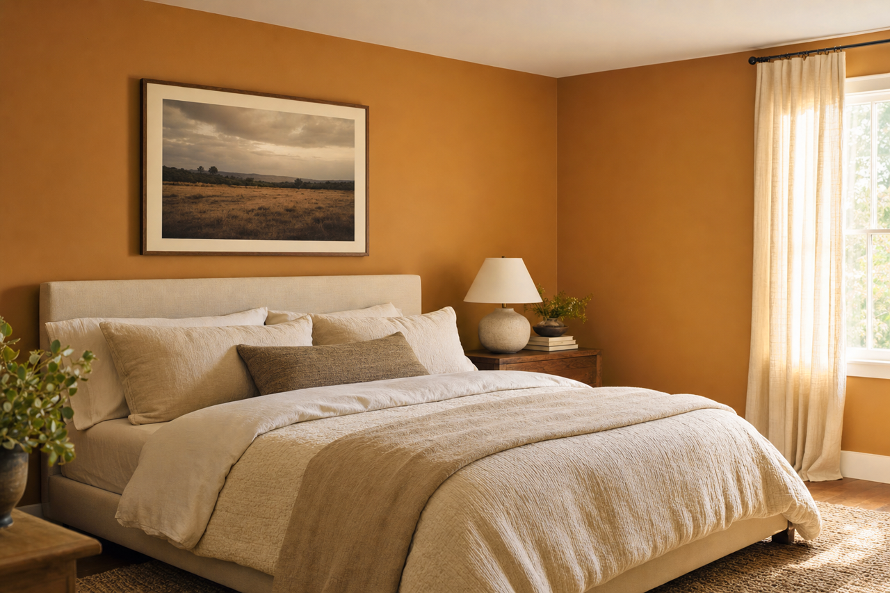 Golden by Benjamin Moore on interiors