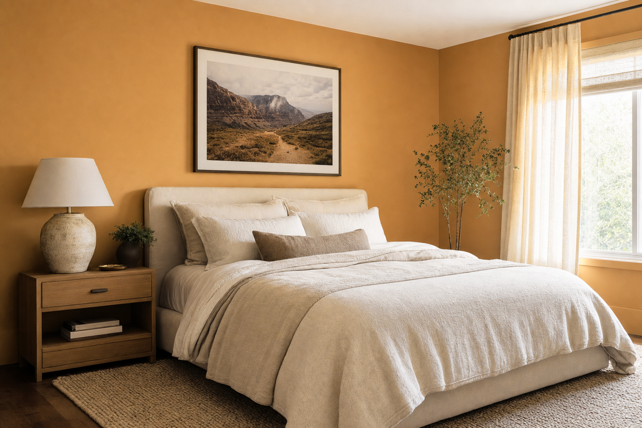 Golden by Benjamin Moore on interiors