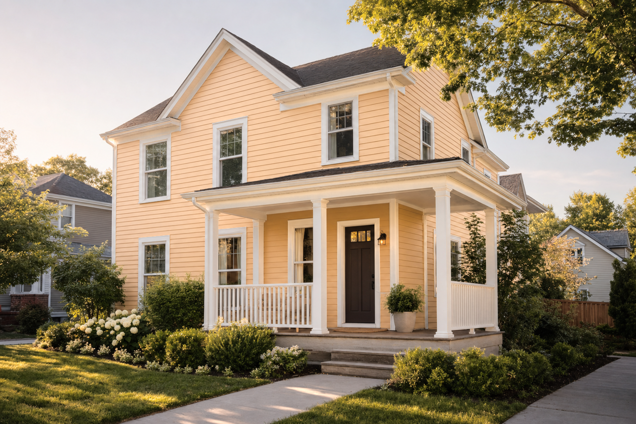 Dark by Benjamin Moore on exterior