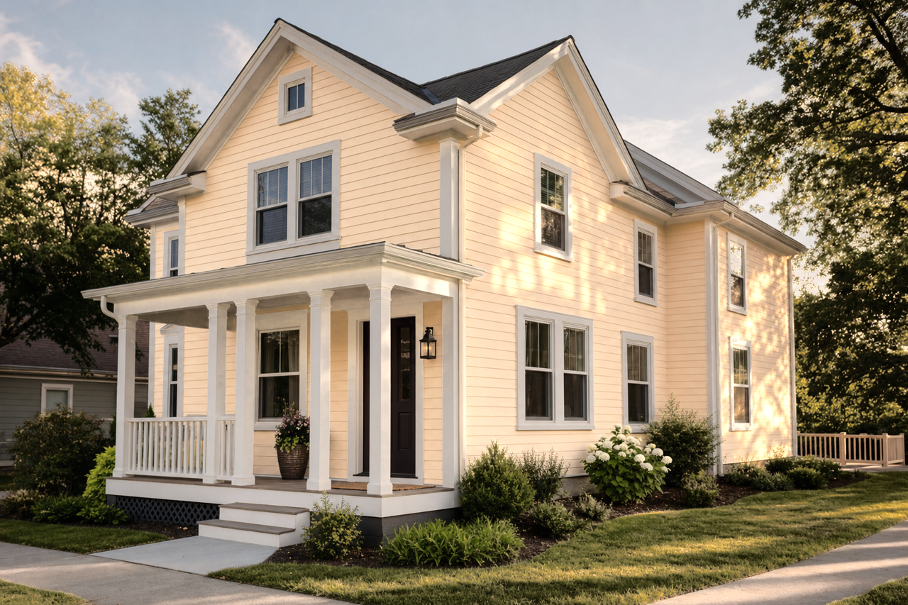 Natural by Benjamin Moore on exterior