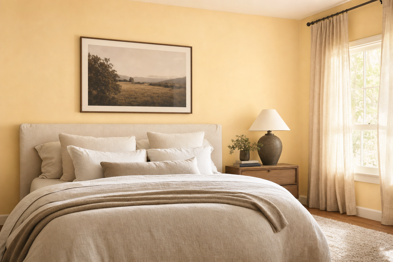 Butter by Benjamin Moore on interiors