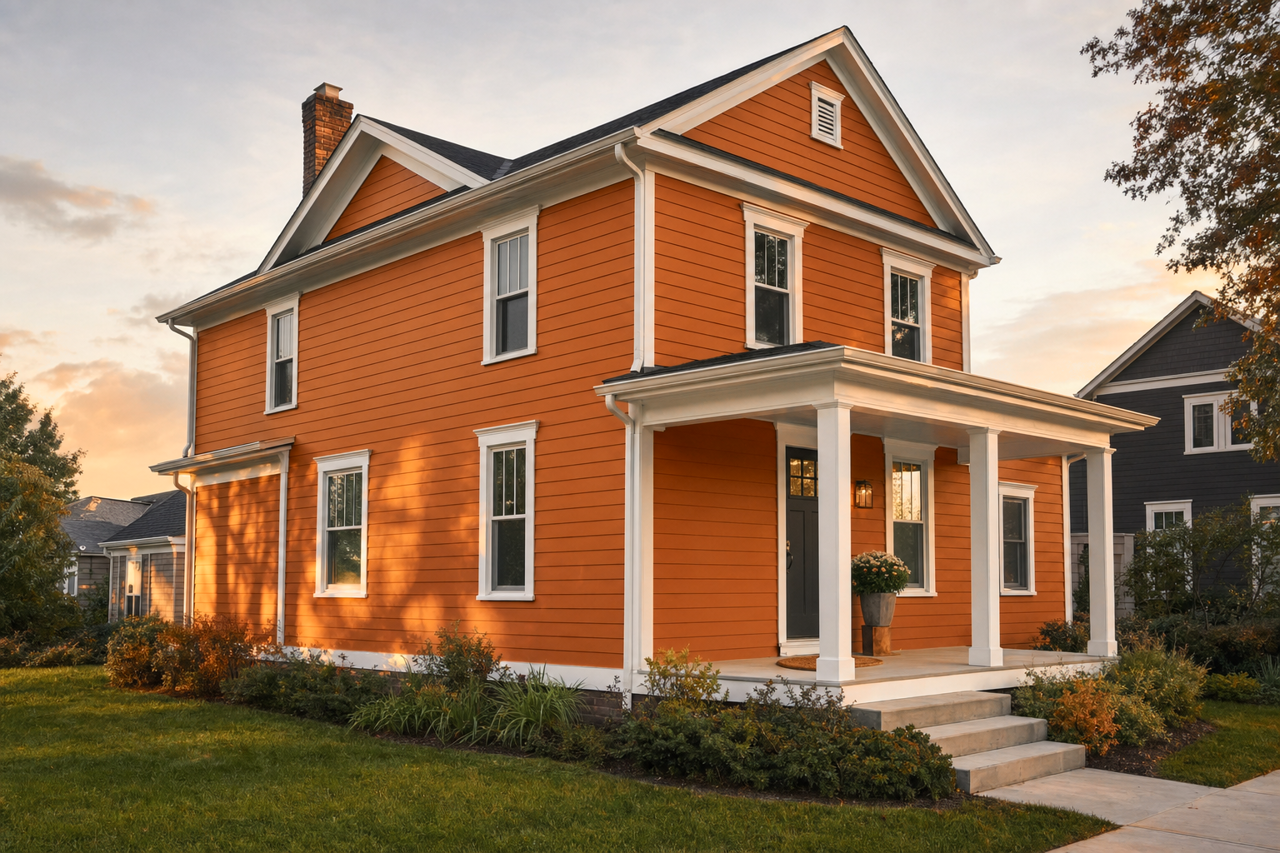 Gold by Benjamin Moore on exterior