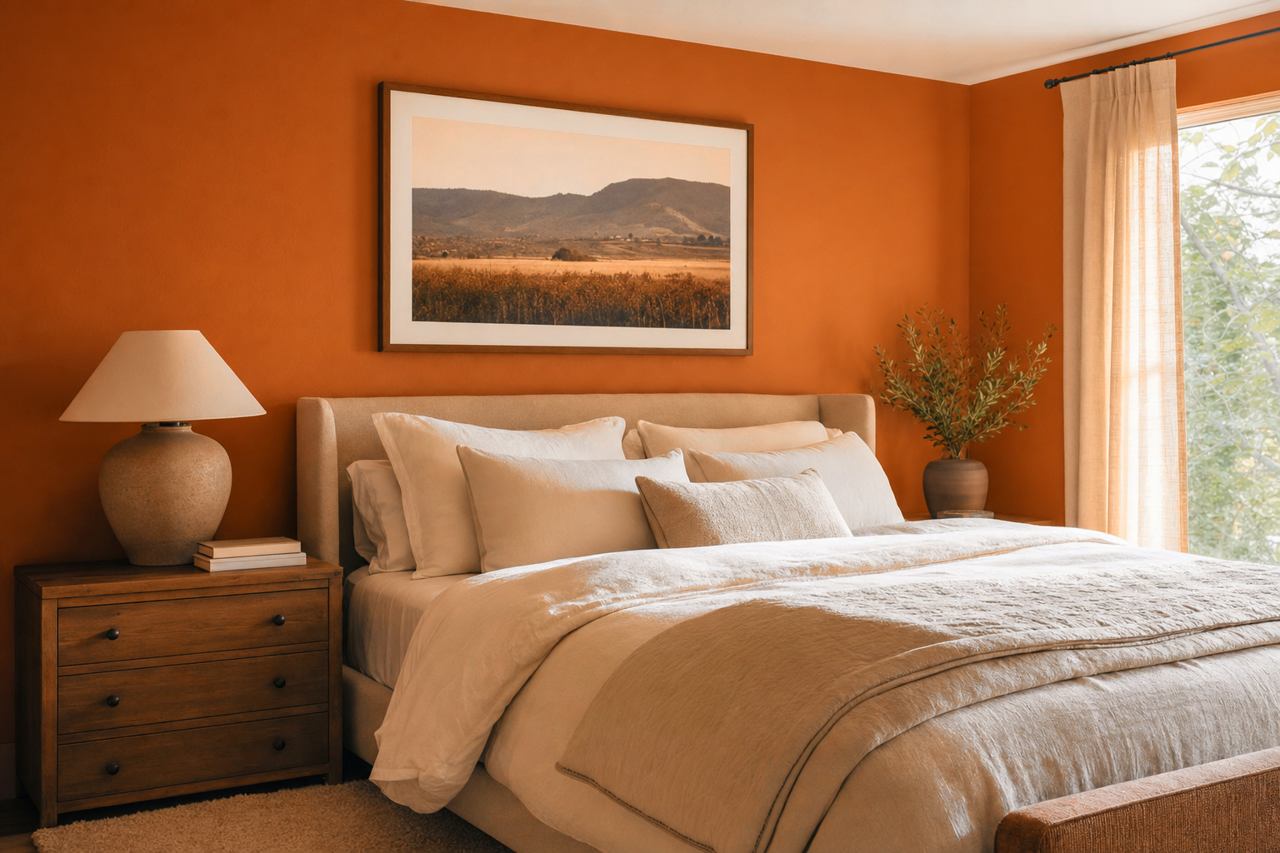 Gold by Benjamin Moore on interiors