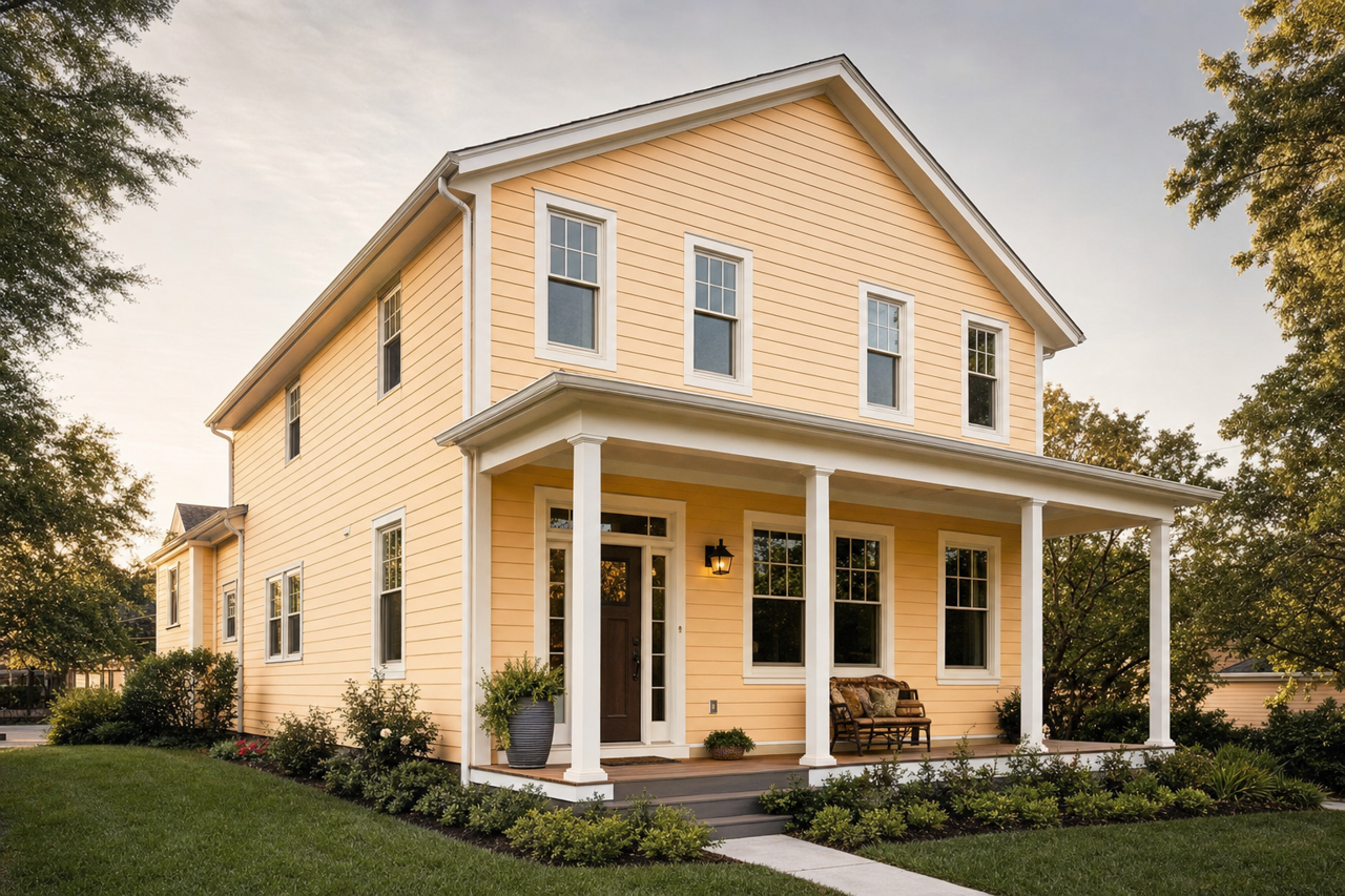 Adobe by Benjamin Moore on exterior