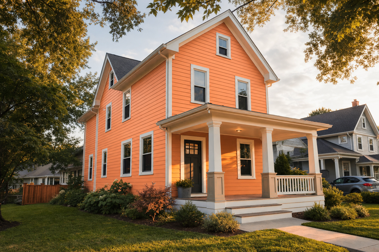 Harvest by Benjamin Moore on exterior