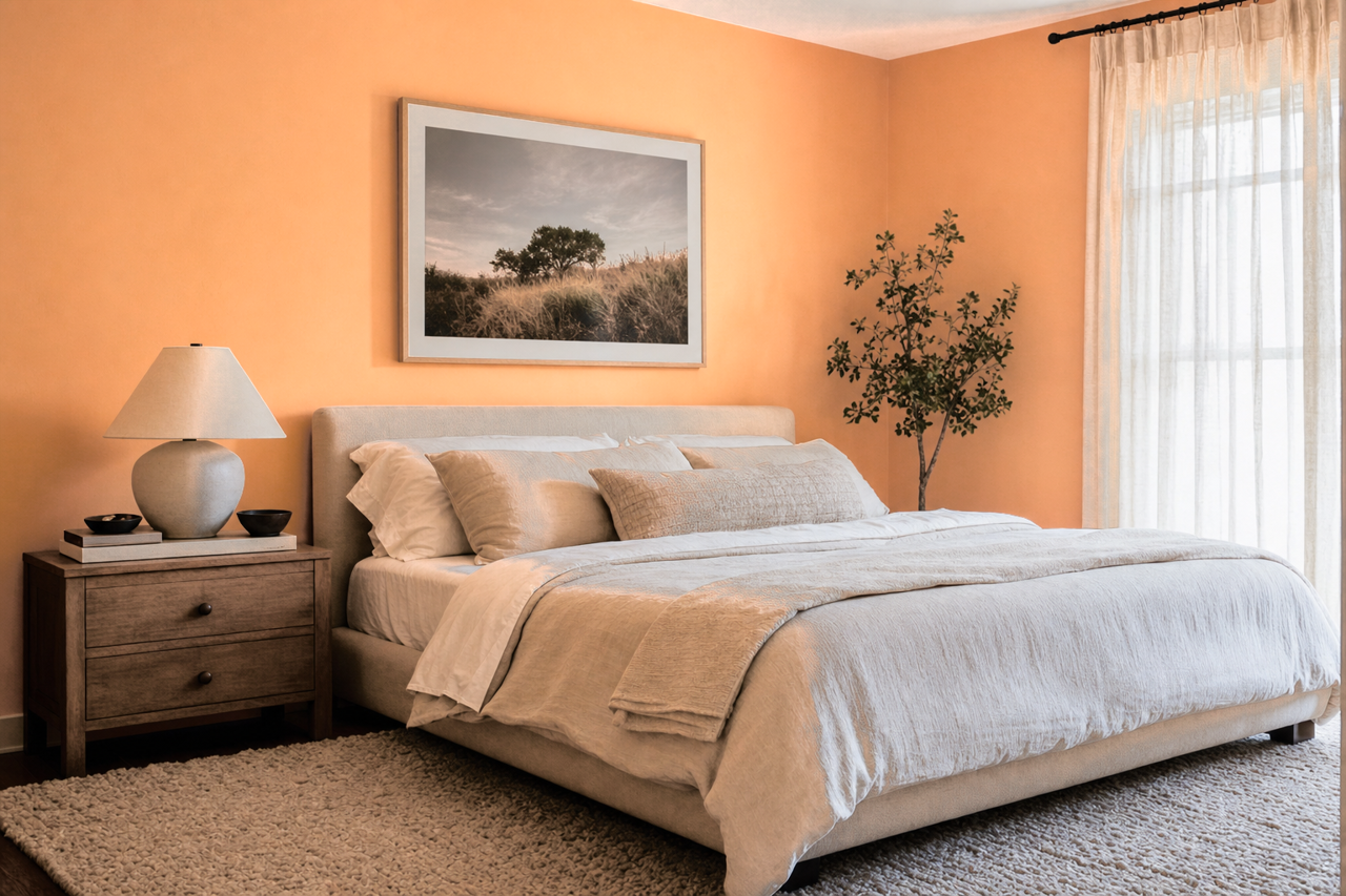 Toffee by Benjamin Moore on interiors