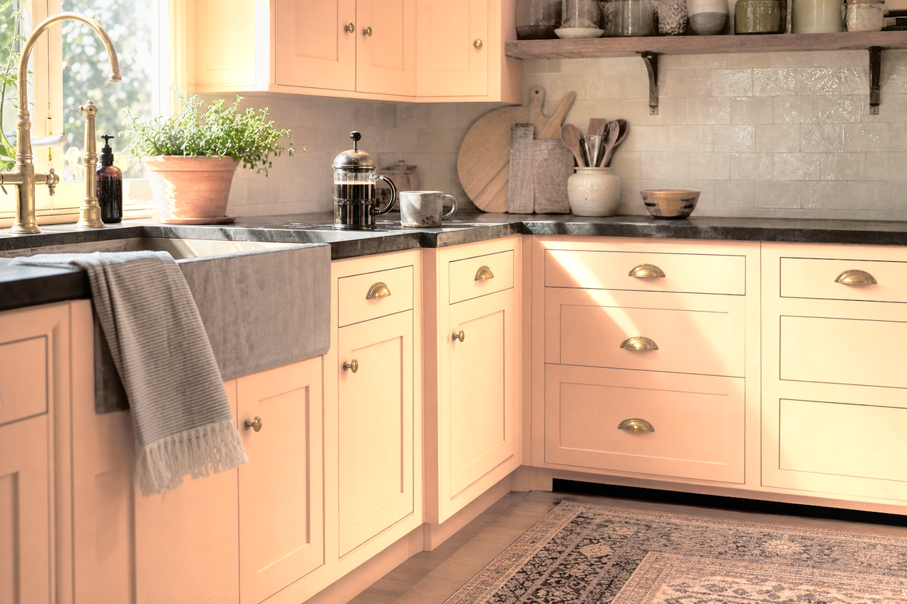 Perfect by Benjamin Moore on cabinets