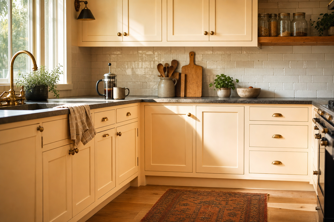 Summer by Benjamin Moore on cabinets